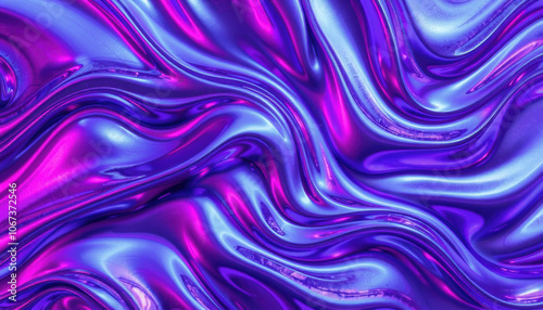 vibrant, flowing texture of purple and blue hues creates mesmerizing visual effect, perfect for backgrounds or artistic designs