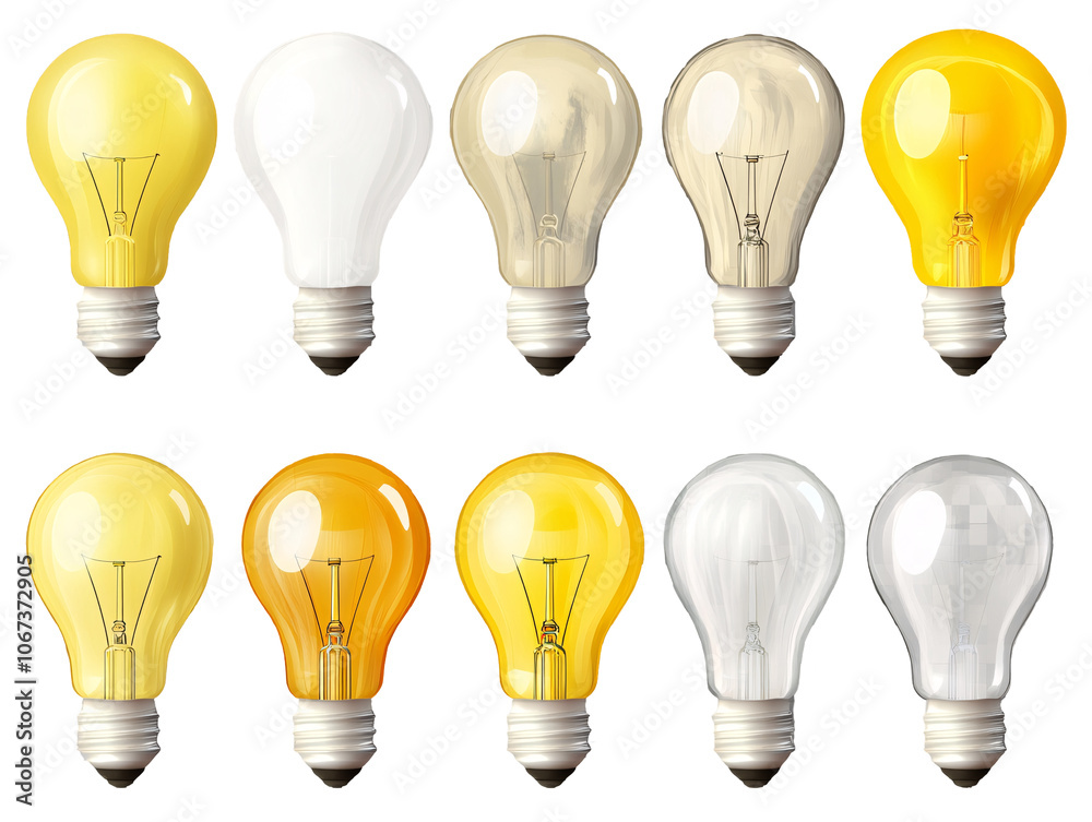 a group of light bulbs