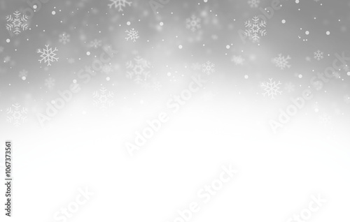 Vector heavy snowfall overlay. Snowflakes in different shapes and forms. Many white cold flake elements on transparent background. White snowflakes flying in the air. Snow flakes - snow background.