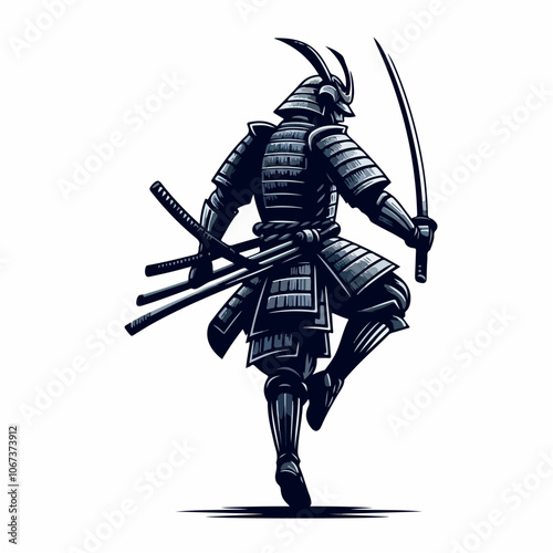samurai logo illustrated