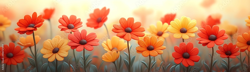 Beautiful summer and spring flowers. Watercolor postcard Beautiful summer and spring flowers. Watercolor postcard