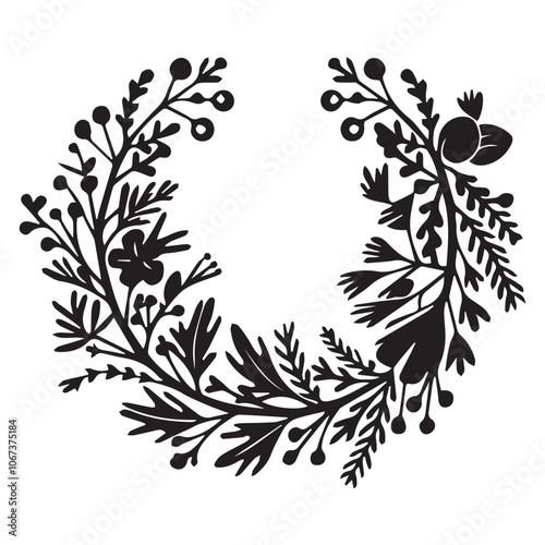 Wallpaper Mural A black and white drawing of a letter c in a circle Torontodigital.ca