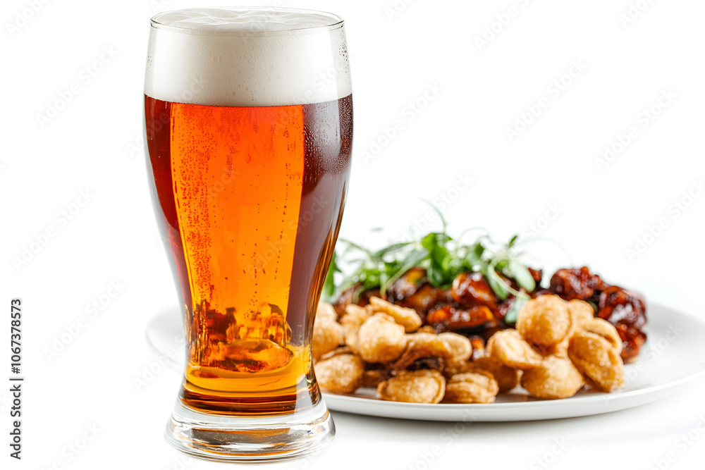 Enjoy a refreshing glass of beer paired with savory snacks for the perfect relaxation experience Enjoy a refreshing glass of beer paired with savory snacks for the perfect relaxation experience