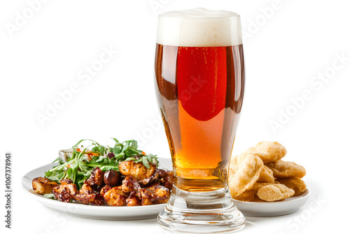 Savor the perfect pairing of craft beer savory chicken and crispy snacks for a memorable dining experience