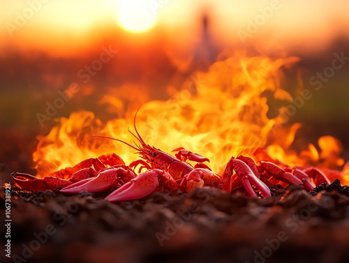 Atlantic lobster boil, Nova Scotia lighthouse photo