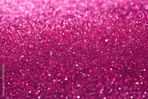 Bright pink glitter rain with fine particles and random sparkle, AI Generated