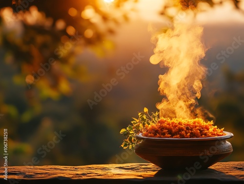 Beyainatu platter, Lake Tana monastery view photo