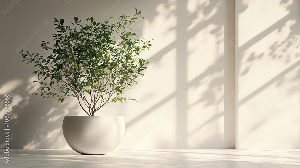 stylish 3d rendering of beautiful plants in elegant ceramic pots each uniquely designed showcasing a bright and airy aesthetic against a clean white background for a modern touch stylish 3d rendering of beautiful plants in elegant ceramic pots each uniquely designed showcasing a bright and airy aesthetic against a clean white background for a modern touch