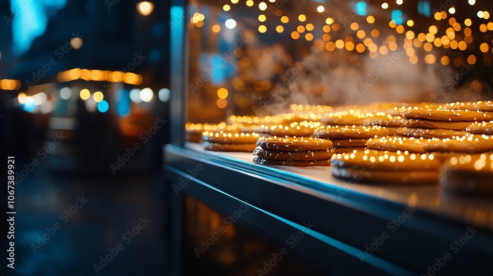 Lebkuchen display, Nuremberg Christmas market Lebkuchen display, Nuremberg Christmas market