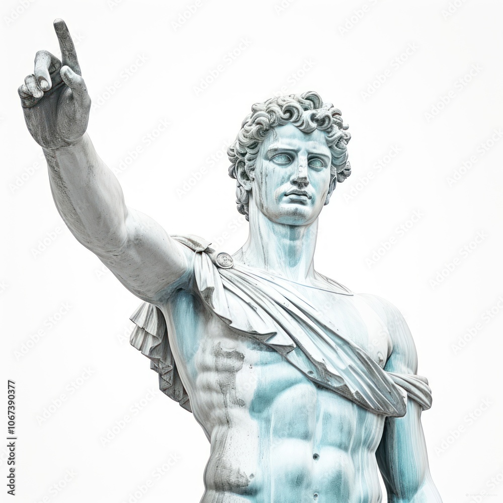 Obraz premium Renaissance marble statue with gesture