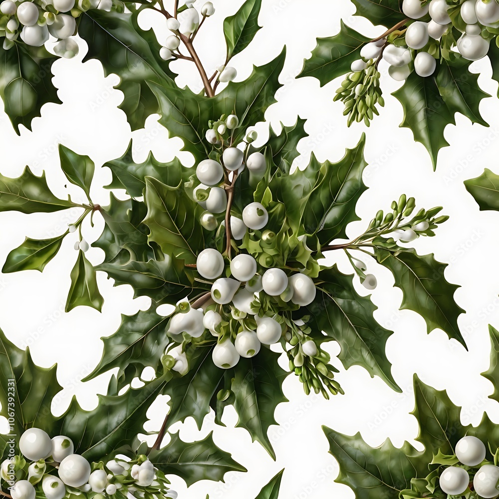 Fototapeta premium Christmas Elements on Transparent Background