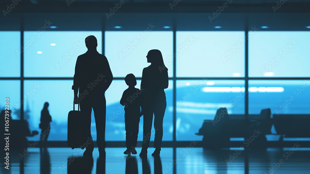 family silhouette background family silhouette background