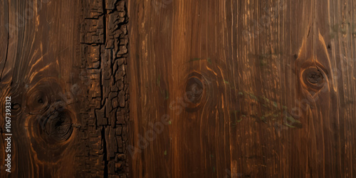 Old dark wood and wooden texture background. Panorama texter of wood banner background