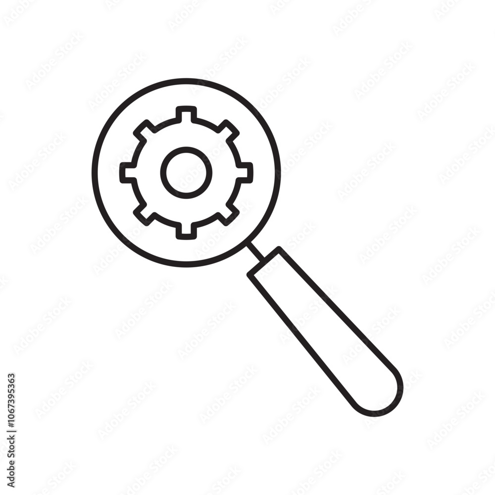 Resource icon simple black line style. Resource icon simple black line style.
