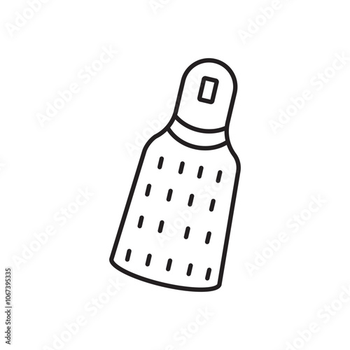 Microplane grater icon simple black line style.