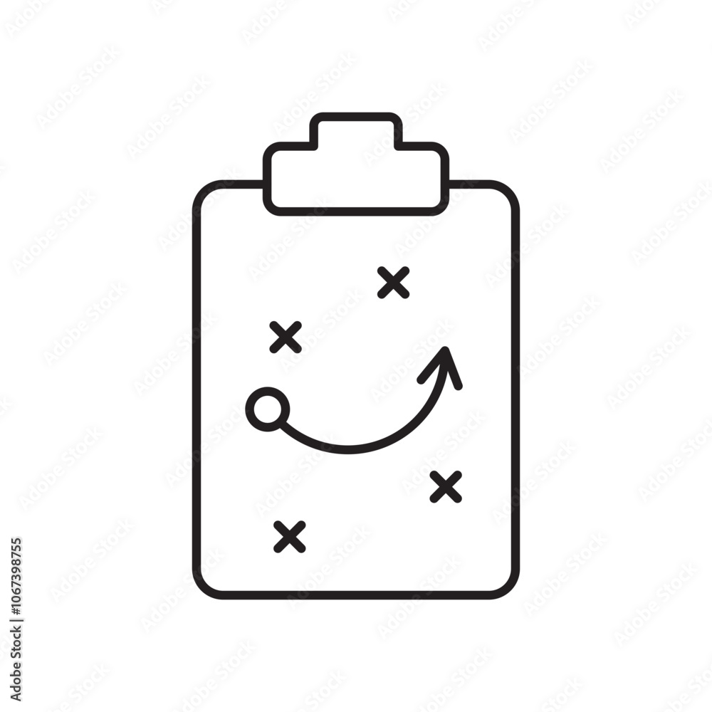 Tactics icon simple black line style. Tactics icon simple black line style.