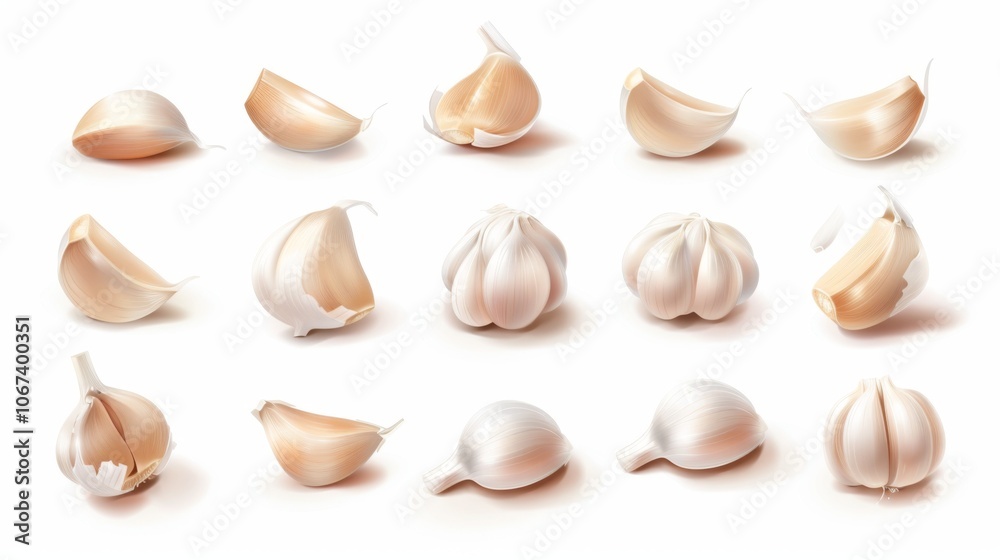 Fresh Garlic Cloves and Bulbs: A Culinary Staple Fresh Garlic Cloves and Bulbs: A Culinary Staple