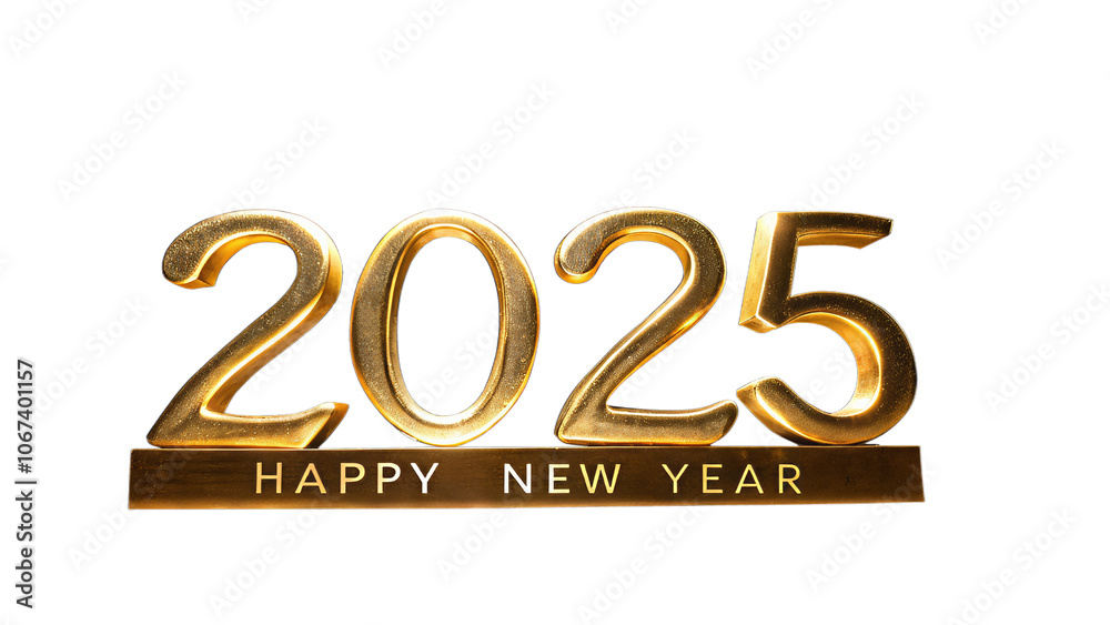 Luxurious Gold 2025 New Year Design with Happy New Year Message, Perfect for Elegant Celebrations, Holiday Cards, and Upscale Digital Designs Luxurious Gold 2025 New Year Design with Happy New Year Message, Perfect for Elegant Celebrations, Holiday Cards, and Upscale Digital Designs