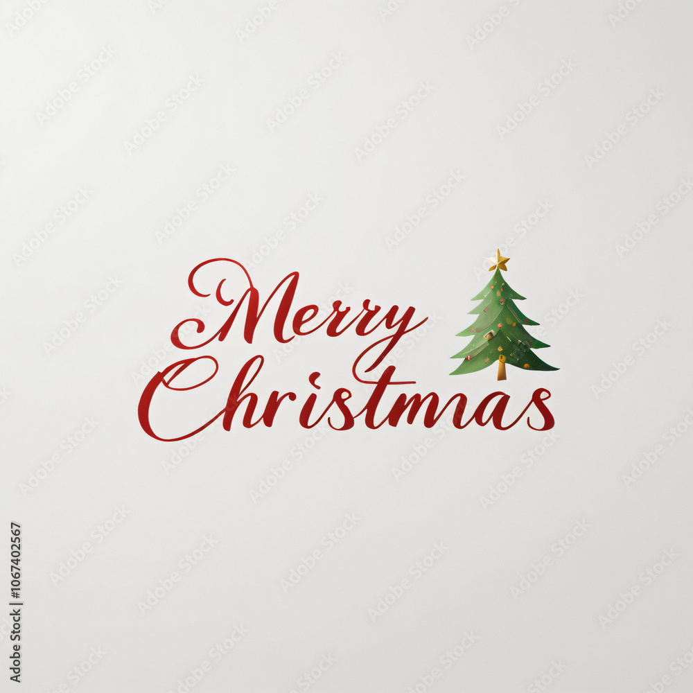 Fototapeta premium merry christmas greeting card