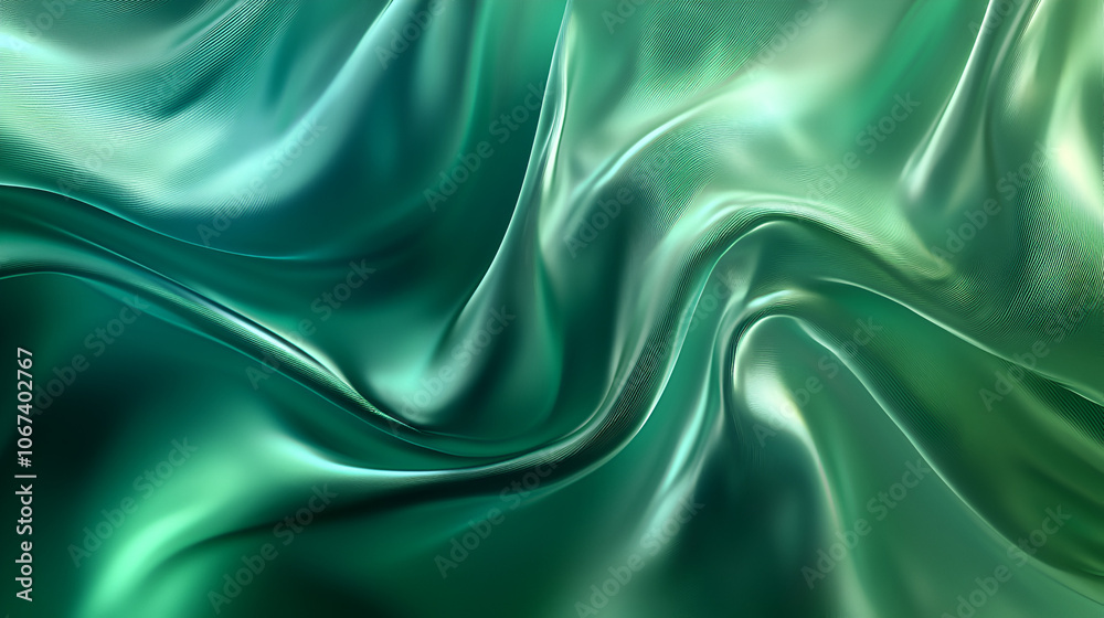 Fototapeta premium green silk background