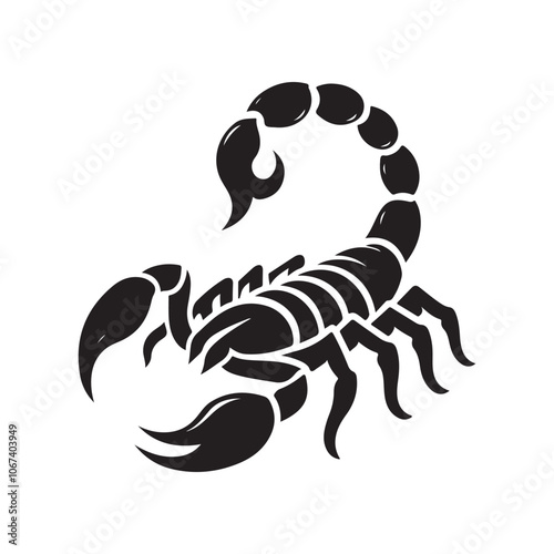 Detailed Scorpion Silhouette Vector Illustrations – Perfect for T-shirt Designs photo