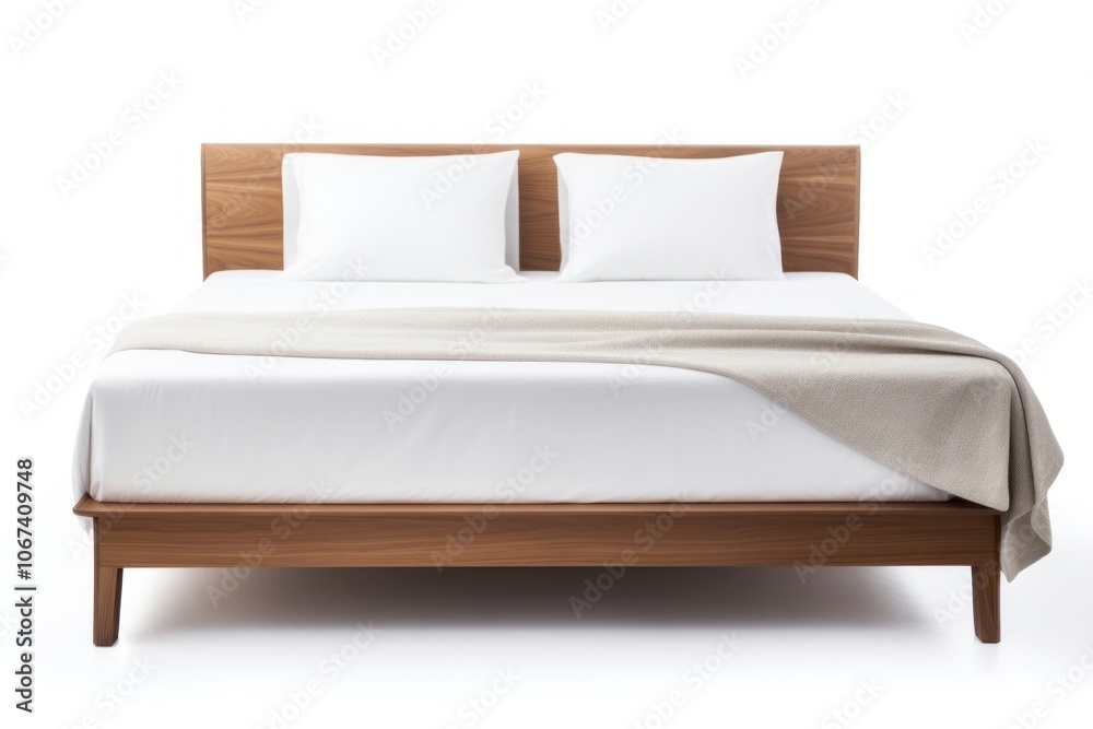 Naklejka premium A hotel bed furniture bedroom luxury.