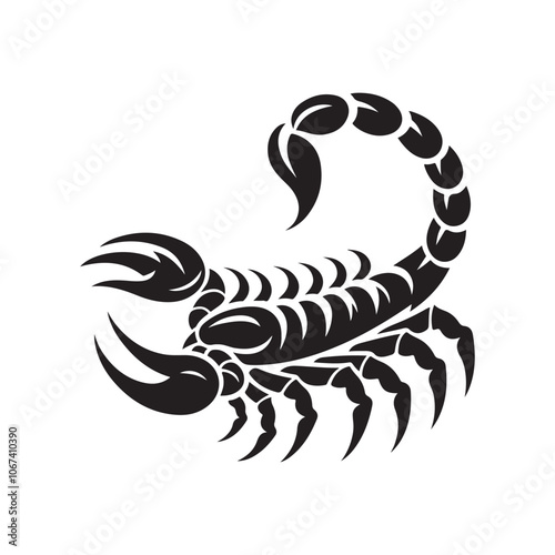 Detailed Scorpion Silhouette Vector Illustrations – Perfect for T-shirt Designs photo