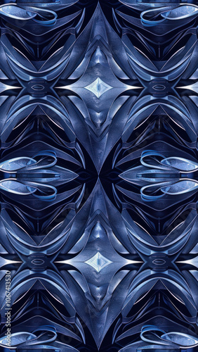 Blue abstract background futuristic tesselation