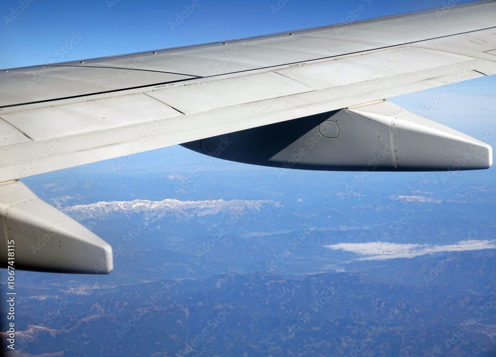 Blick aus einem Flugzeug Blick aus einem Flugzeug