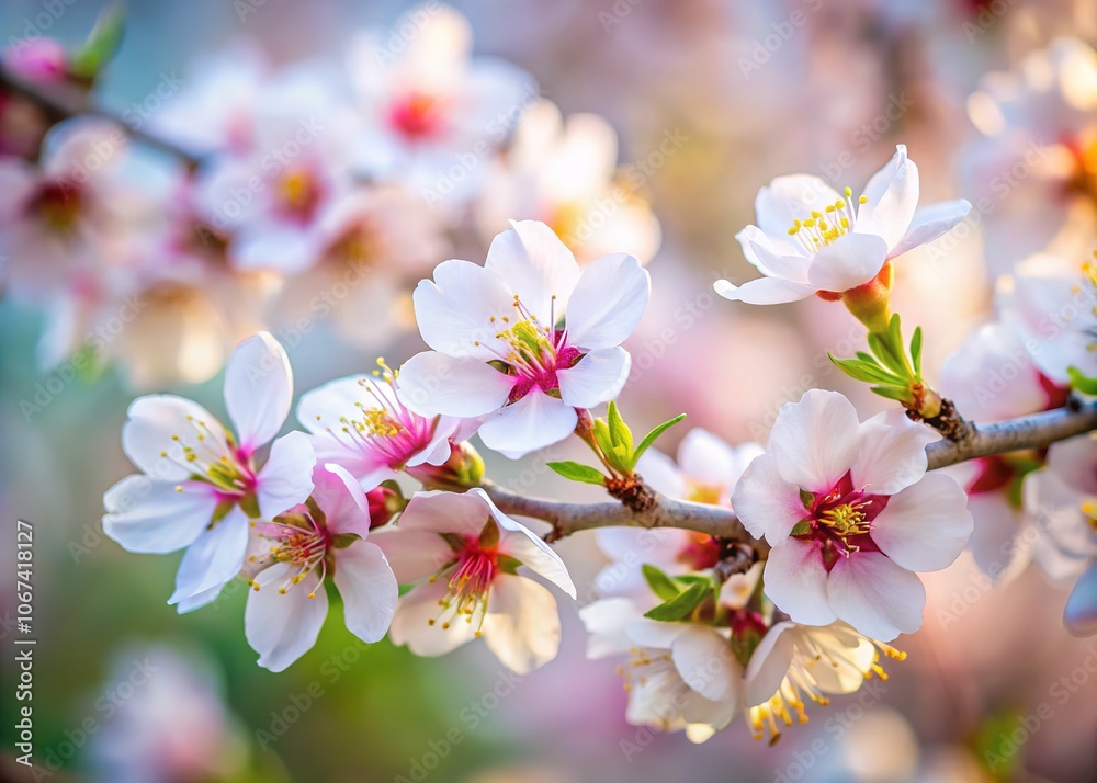 Obraz premium Almond Blossom Buds - Long Exposure Beauty