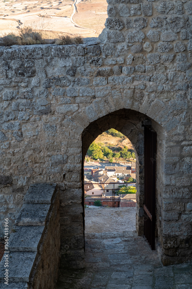 Views from Castrojeriz Castle to the Views from Castrojeriz Castle to the