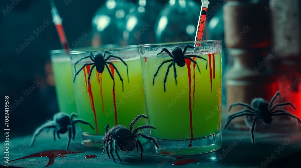 cocktails with spiders and toxic substance cocktails with spiders and toxic substance