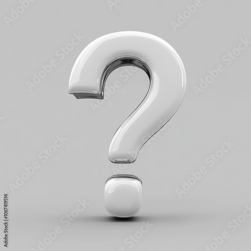 3d Question Mark Isolated