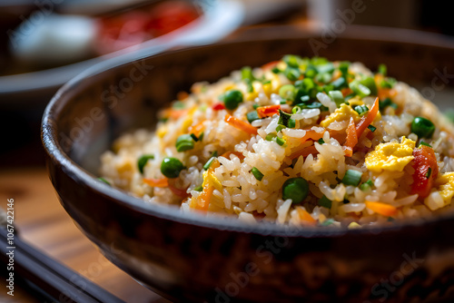 Chinese food cuisine, Authentic Yangzhou fried rice with egg