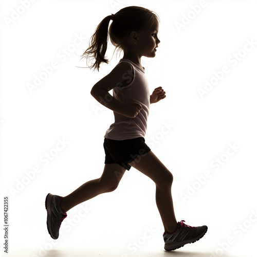 Child Running Isolated