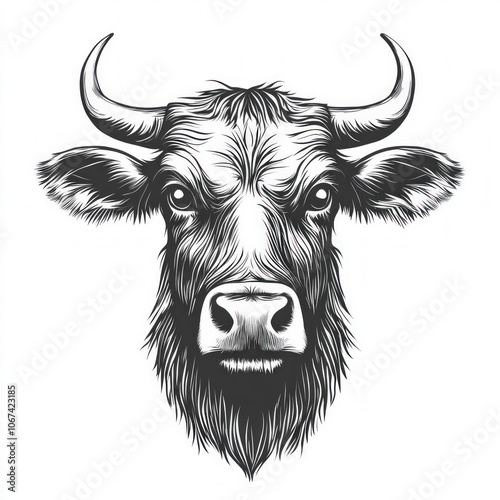 Cow Head Isolated