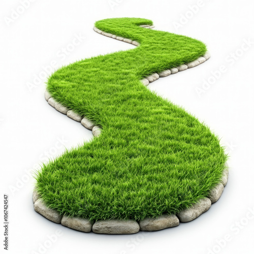 Grass Path Isolated