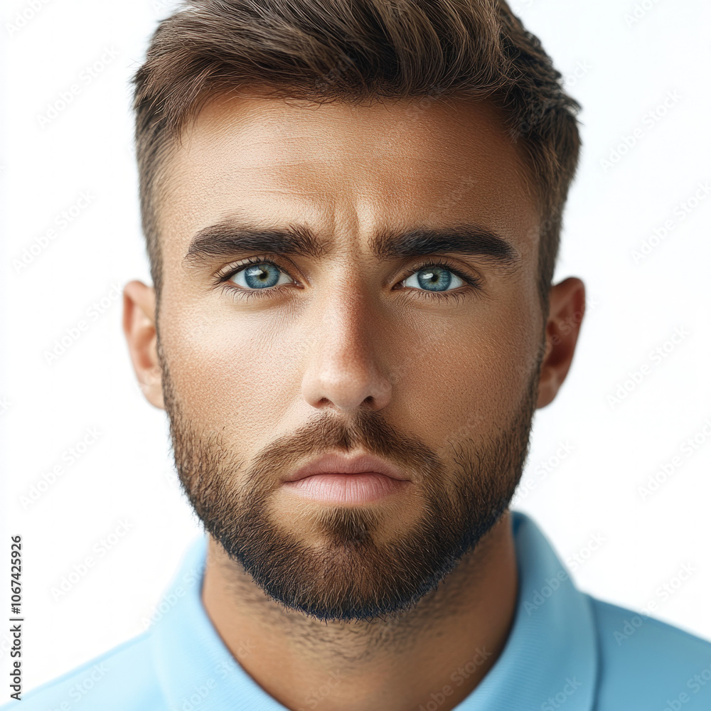 Fototapeta premium Man In Polo Shirt Isolated