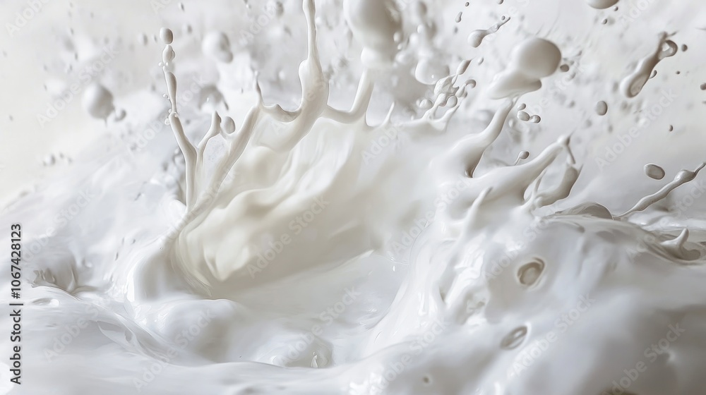 Milk Splash Abstract Milk Splash Abstract