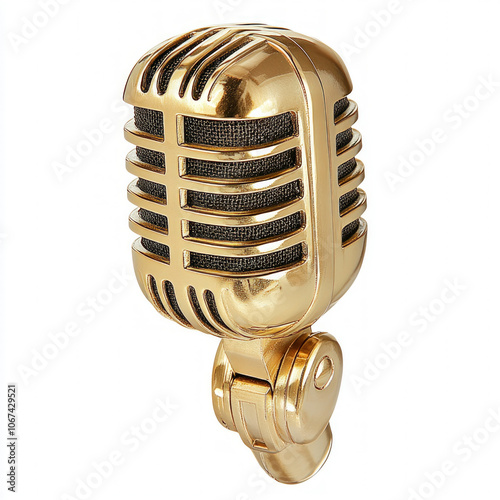 Vintage Microphone Isolated