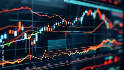 Business report chart economy investment research or audit stock financial finance management on analysis data strategy with graph accounting marketing concept
