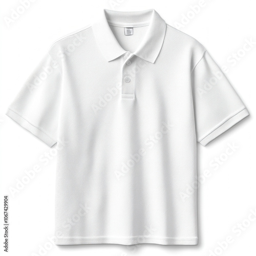 White Polo Shirt Isolated