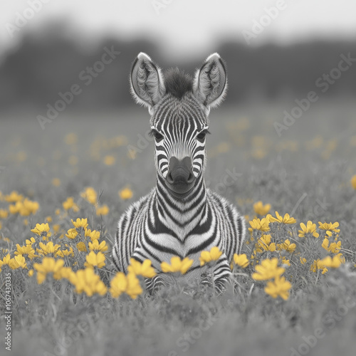 Zebra Isolated