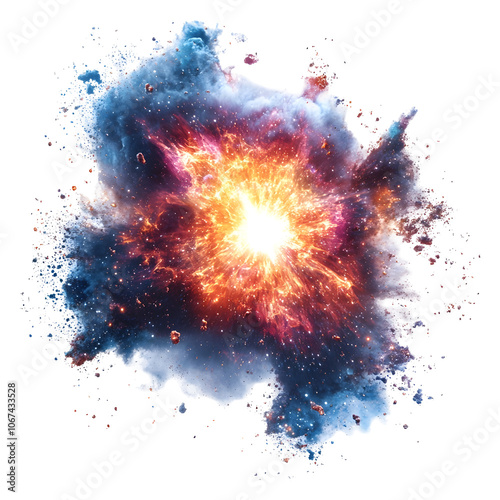 Dramatic Gamma-Ray Burst Explosion Captured in Photography