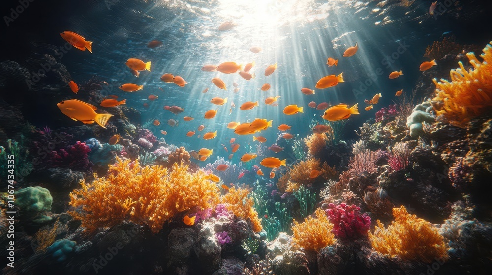 underwater scene bursting with vibrant coral reefs teeming with colorful fish showcasing the beauty and diversity of marine life illuminated by sunlight filtering through the water underwater scene bursting with vibrant coral reefs teeming with colorful fish showcasing the beauty and diversity of marine life illuminated by sunlight filtering through the water