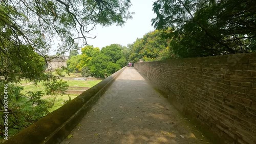 Pune, Maharashtra, India, 30 October 2024, Shaniwar wada is one of the major tourist attractions of the the Pune City. Built in 1732, it was the seat of the Peshwas of the Maratha Empire until 1818. photo