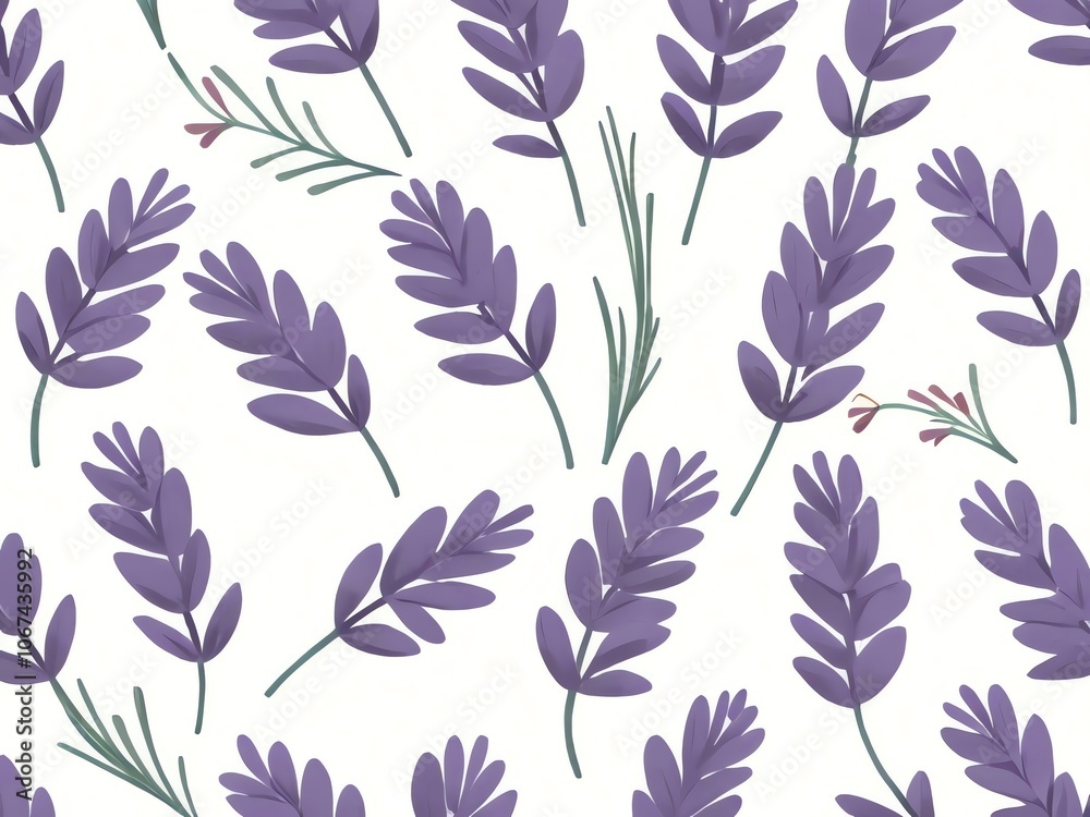 Lavender Floral Pattern Lavender Floral Pattern