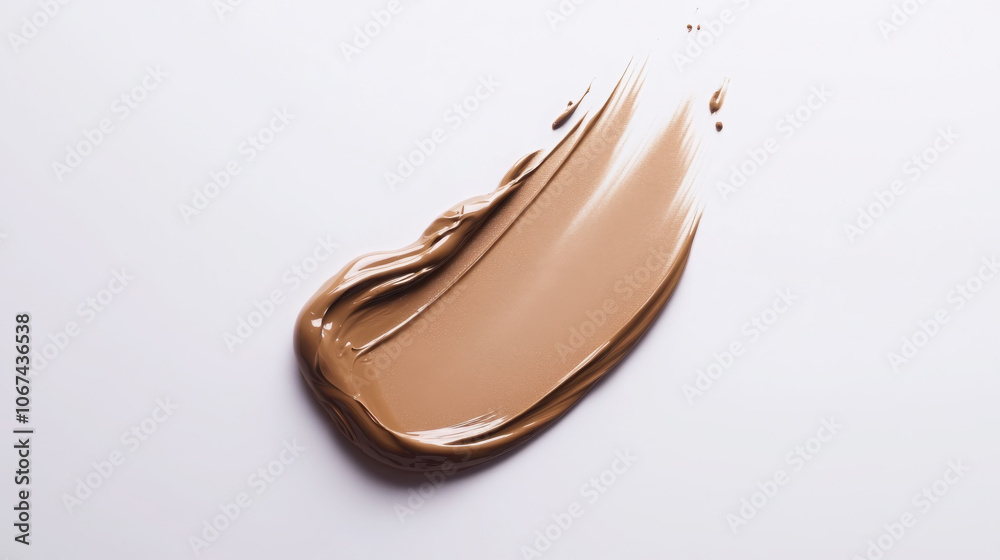 Elegant cosmetic foundation swatch for beauty design and branding Elegant cosmetic foundation swatch for beauty design and branding