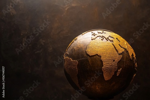 Golden Globe: A Detailed Map of the World