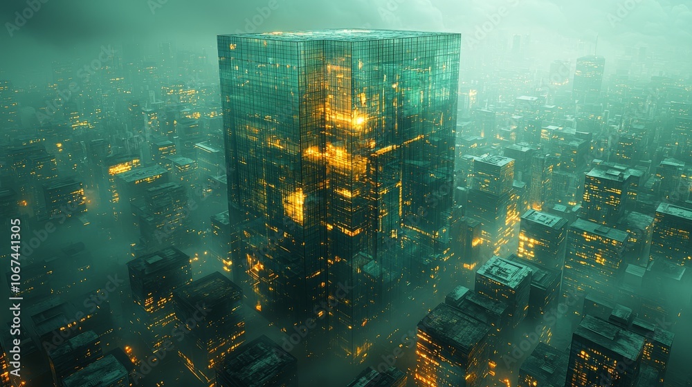 Naklejka premium Explore the futuristic cityscape how modern architecture shapes urban environments with innovative designs